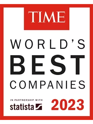 TIME World's Best Companies 2023 Badge 